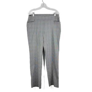 Time And Tru Grey Plaid High Waisted Pants Size Large
